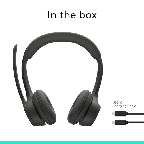 Logitech Audífono Zone 300 con micrófono Bluetooth Negro (981-001406)