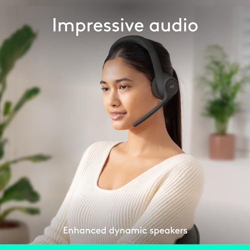 Logitech Audífono Zone 300 con micrófono Bluetooth Negro (981-001406)