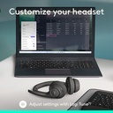 Logitech Audífono Zone 300 con micrófono Bluetooth Negro (981-001406)