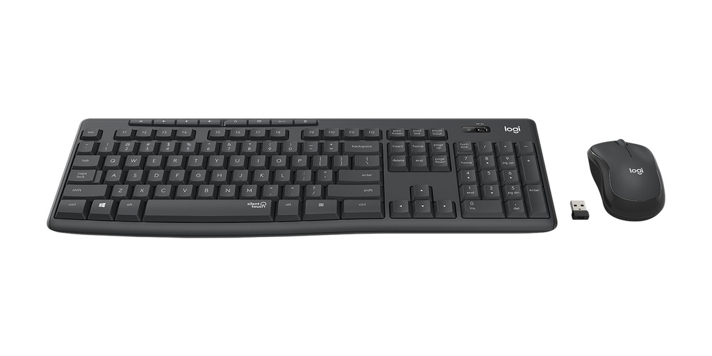 Logitech Teclado y Mouse MK295 Combo Inalámbrico Español (920-009792)
