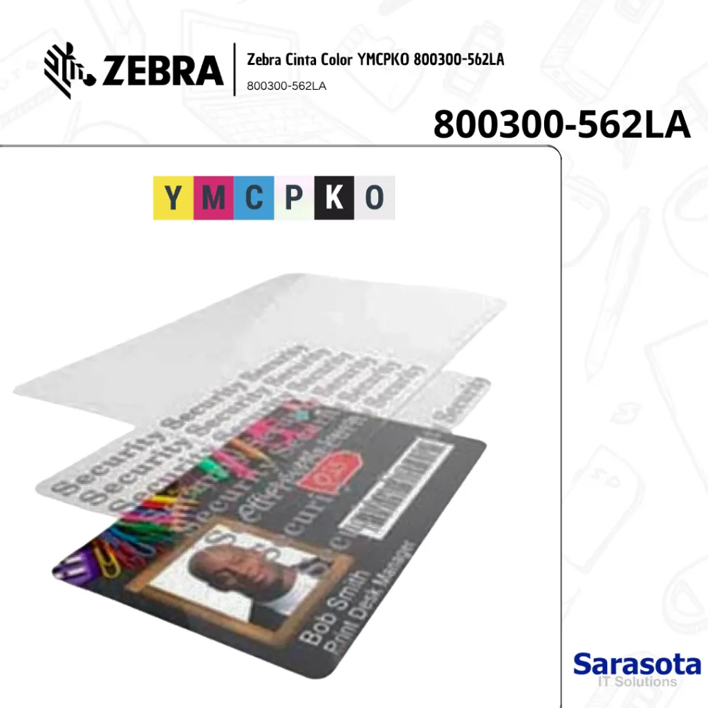 800300-562LA Zebra YMCPKO Perlado Nacarado