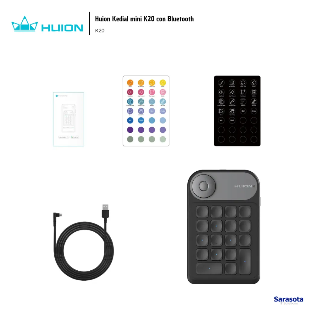 HUI010 Huion Kedial mini K20 con Bluetooth K20 (3).webp