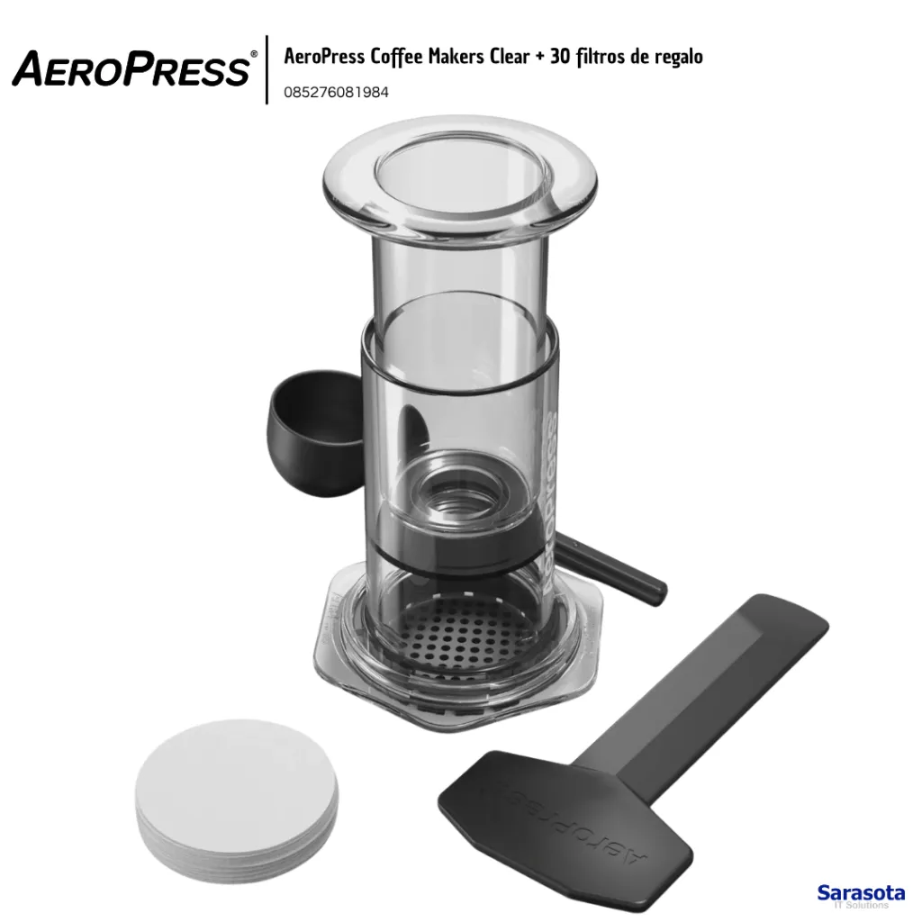 AER002 AeroPress Coffee Makers Clear + 30 filtros de regalo 085276081984 (3).webp