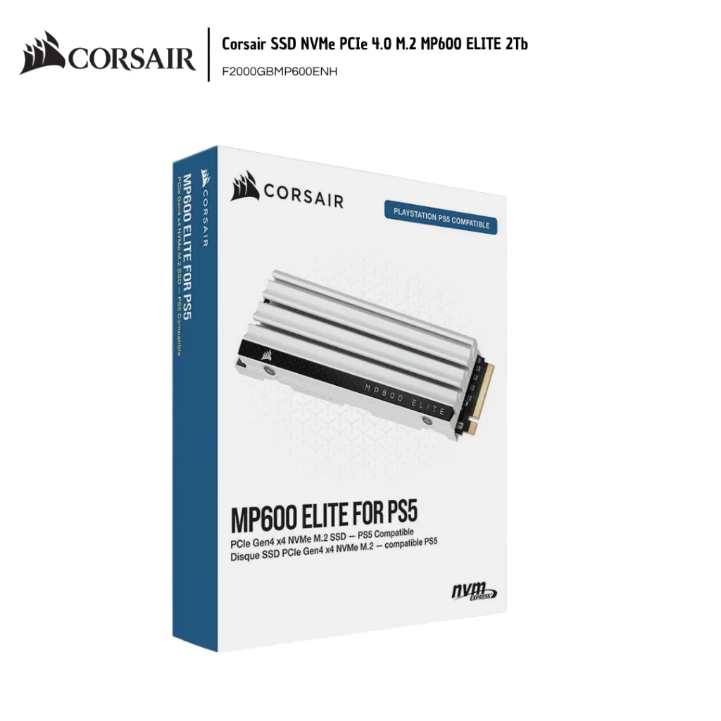 COR010 Corsair SSD NVMe PCIe 4.0 M.2 MP600 ELITE 2Tb F2000GBMP600ENH.webp