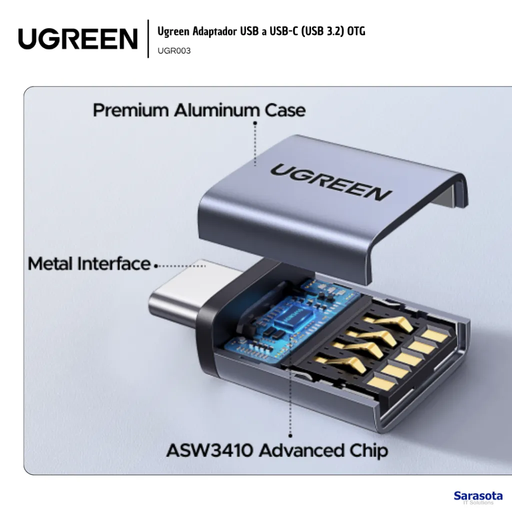 UGR003 Ugreen Adaptador USB a USB-C (USB 3.2) OTG (2).webp