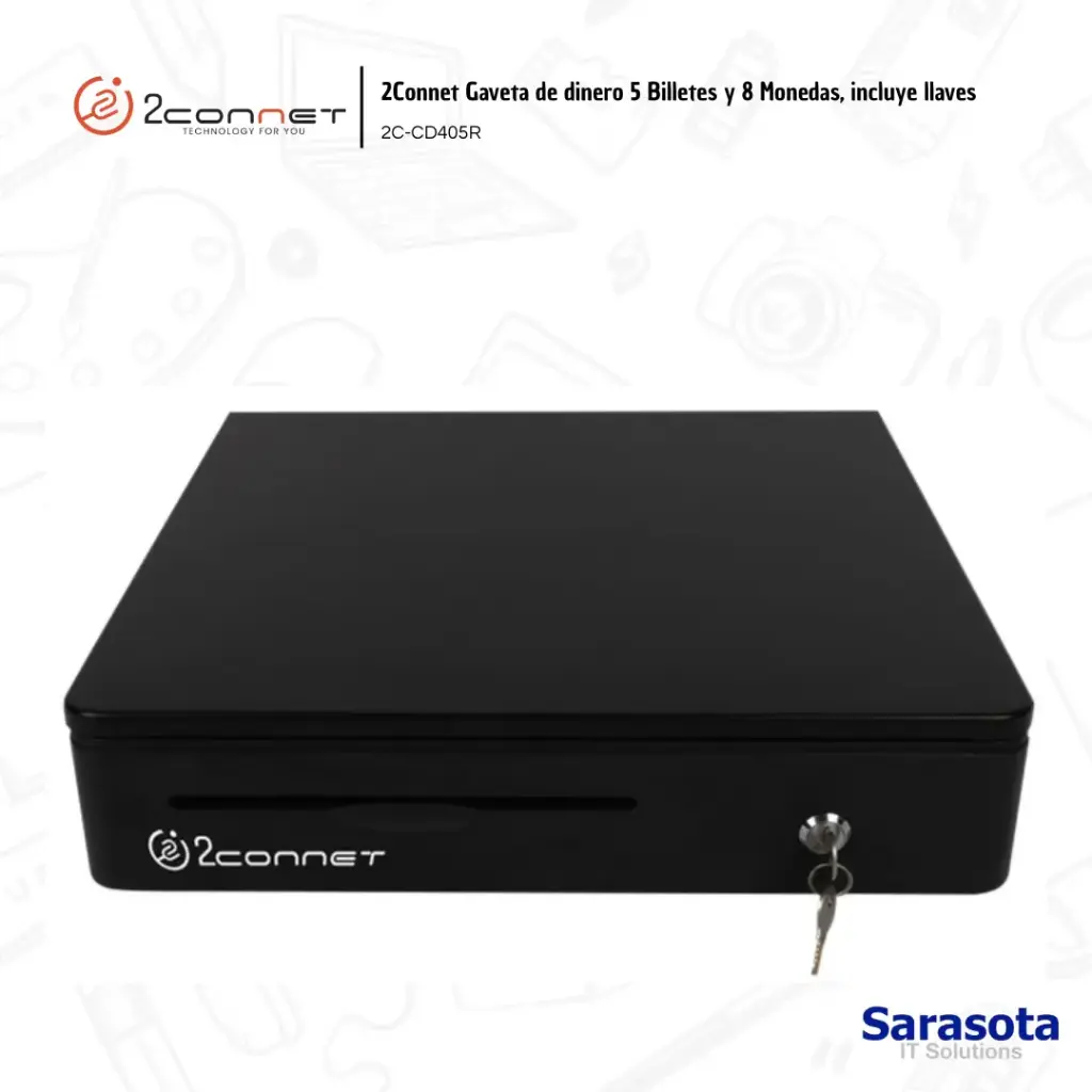 [2CO002] 2Connet Caja 5 Billetes y 8 Monedas