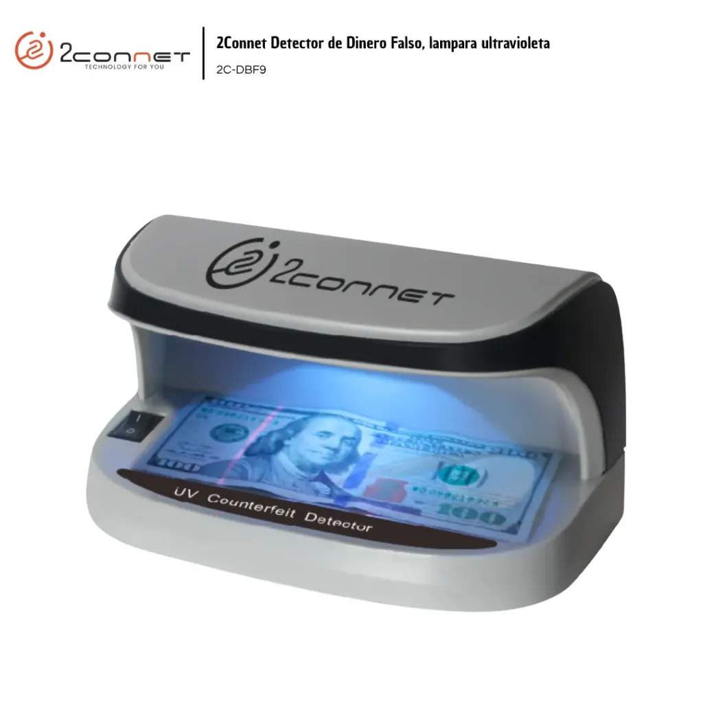 [2CO004] 2Connet Detector de Dinero Falso UV (2C-DBF9)