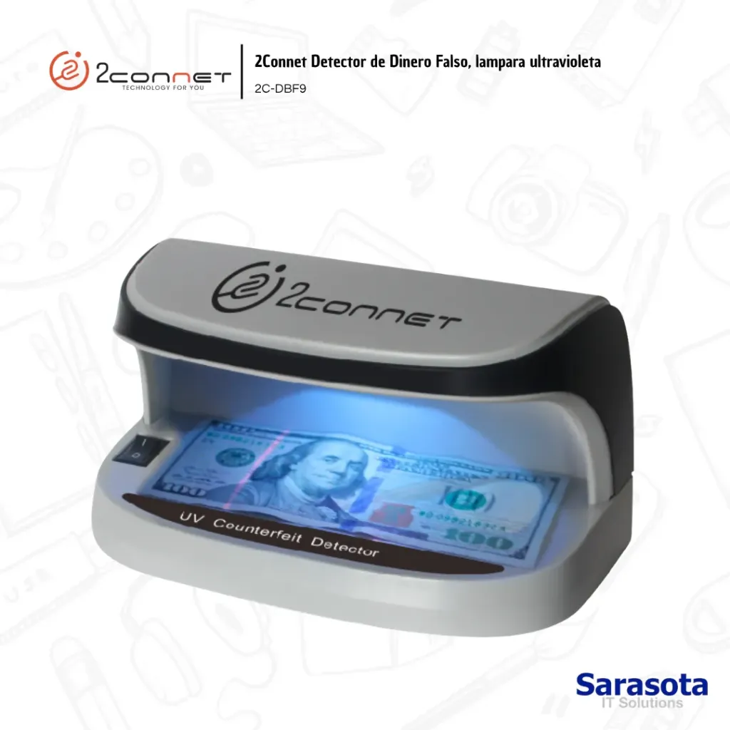[2CO004] 2Connet Detector de Dinero Falso UV (2C-DBF9)