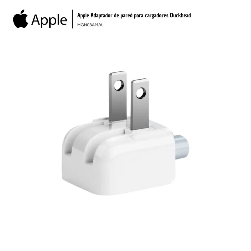 [APP001] Apple Adaptador de pared para cargadores Duckhead A1555 