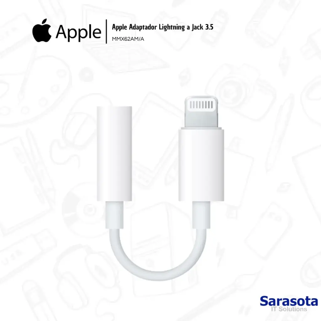 Apple Adaptador Lightning a Jack 3.5 MMX62AM/A