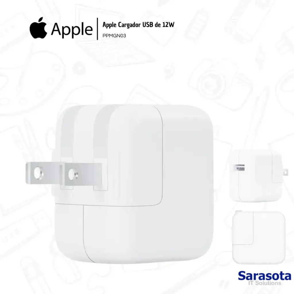 [APP008] Apple Cargador 12W para iPad PPMGN03