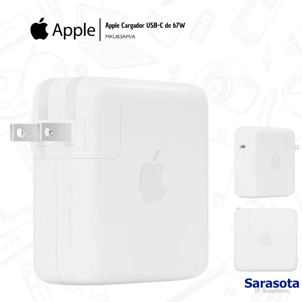 Apple Cargador 67W USB-C MKU63AM/A