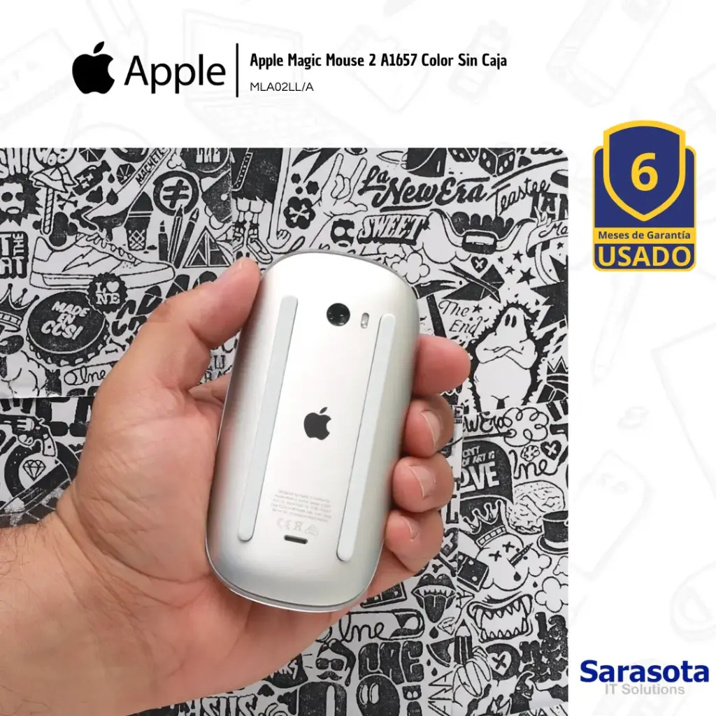 Outlet Apple Magic Mouse 2 A1657 Color con cable
