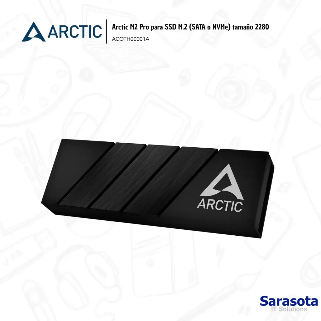 Arctic Disipador térmico M2 Pro 2280 Black
