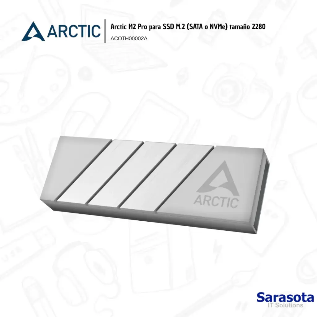 [ARC002] Arctic Disipador térmico M2 Pro 2280 Silver