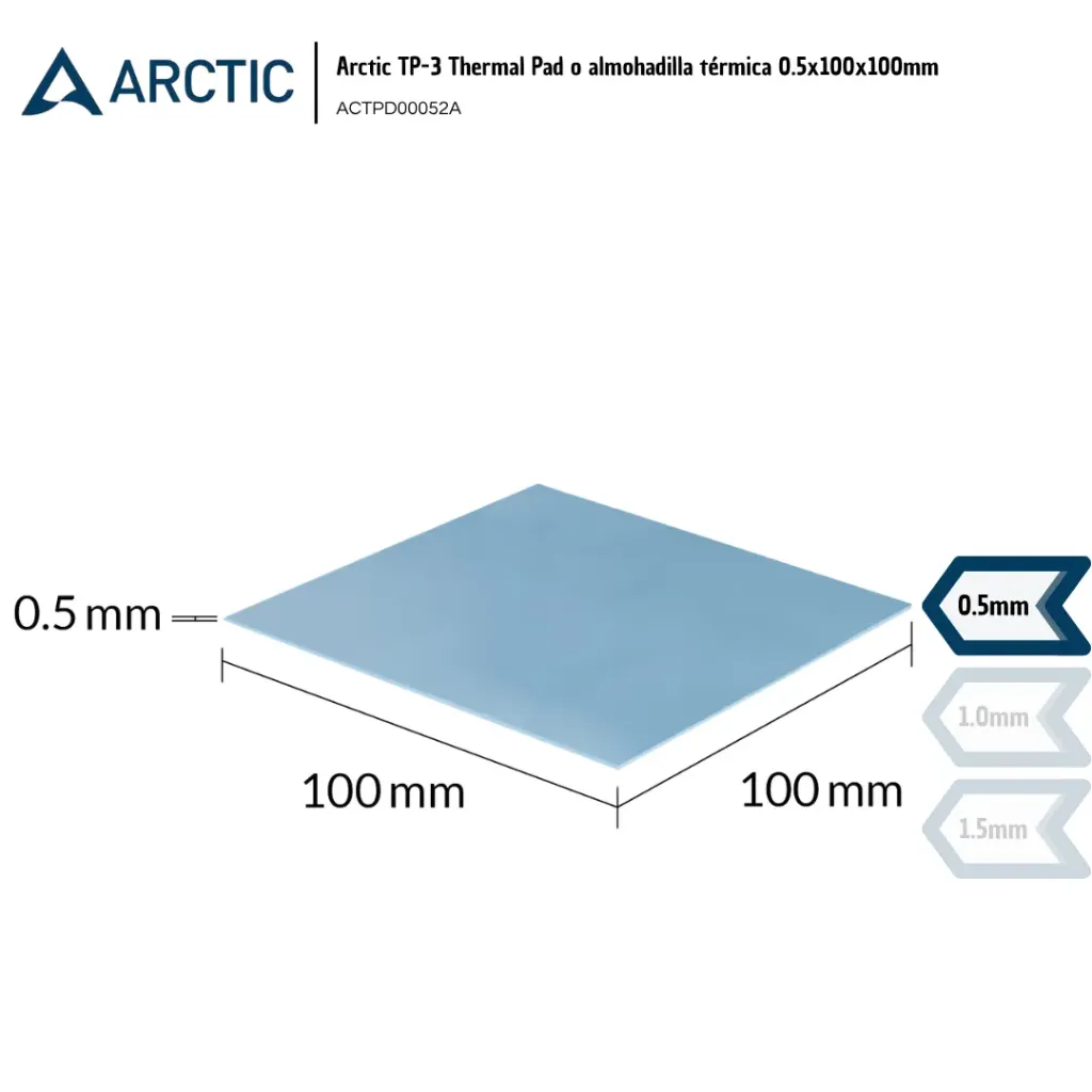 [ARC011] Arctic Thermal Pad TP-3 100mm x 100mm x 0.5mm (ACTPD00052A)