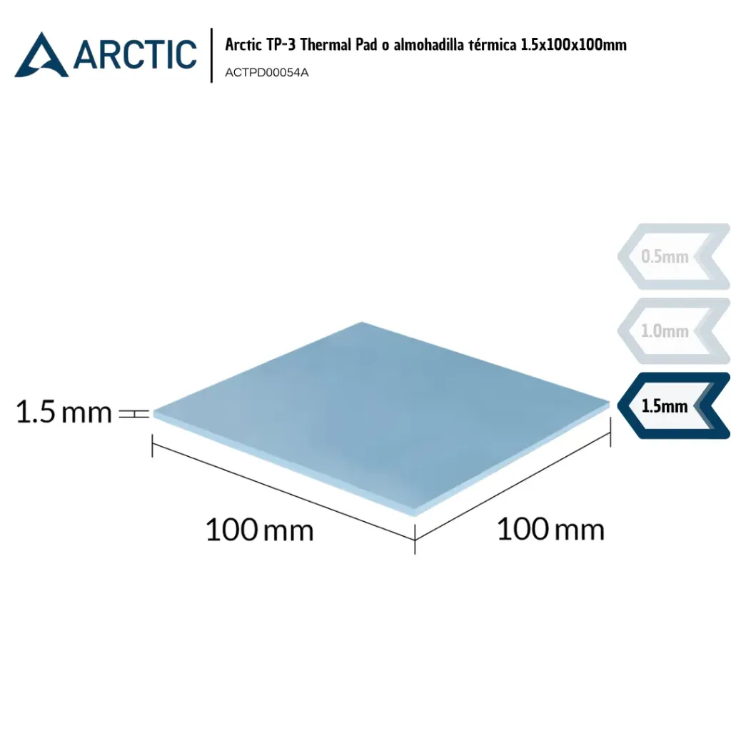 [ARC012] Arctic Thermal Pad TP-3 100mm x 100mm x 1.5mm (ACTPD00054A)
