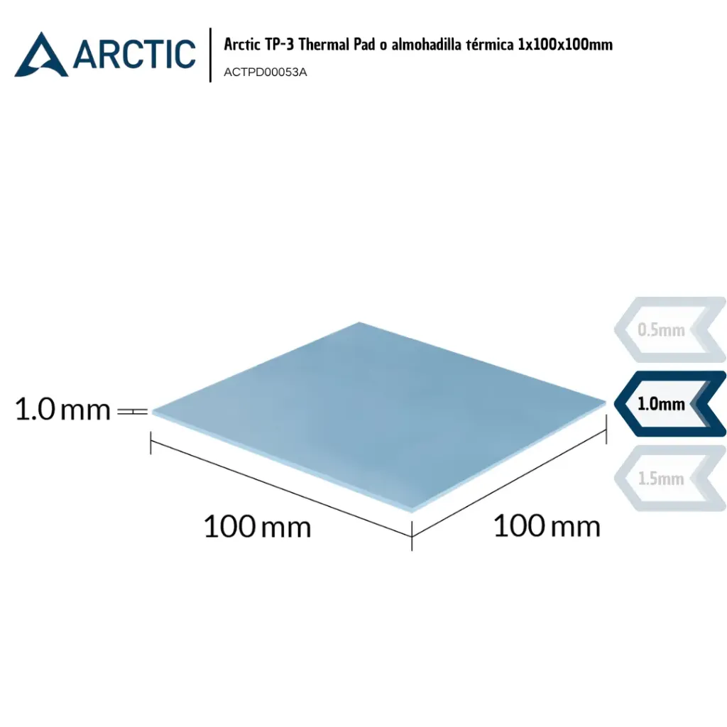 [ARC013] Arctic Thermal Pad TP-3 100mm x 100mm x 1mm (ACTPD00053A)