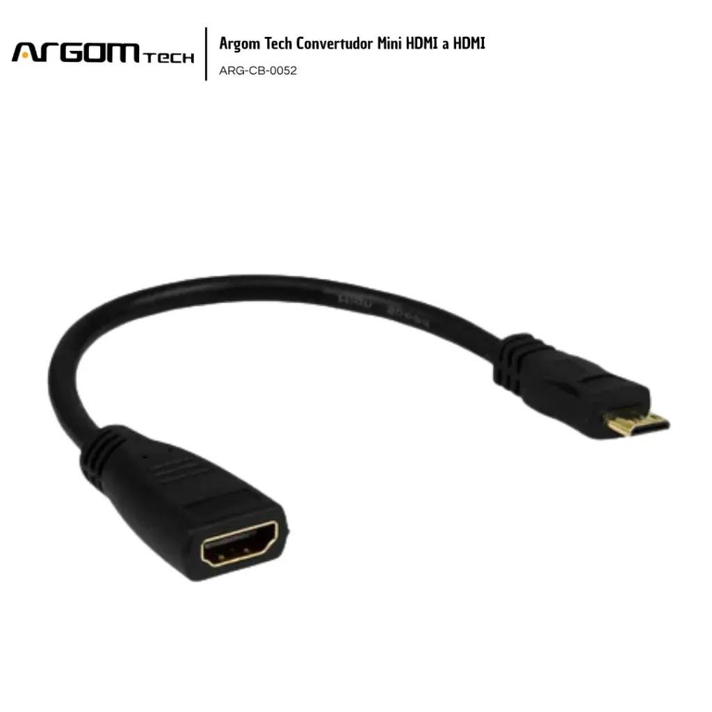 [ARG002] Argom Tech Adaptador Mini HDMI a HDMI ARG-CB-0052