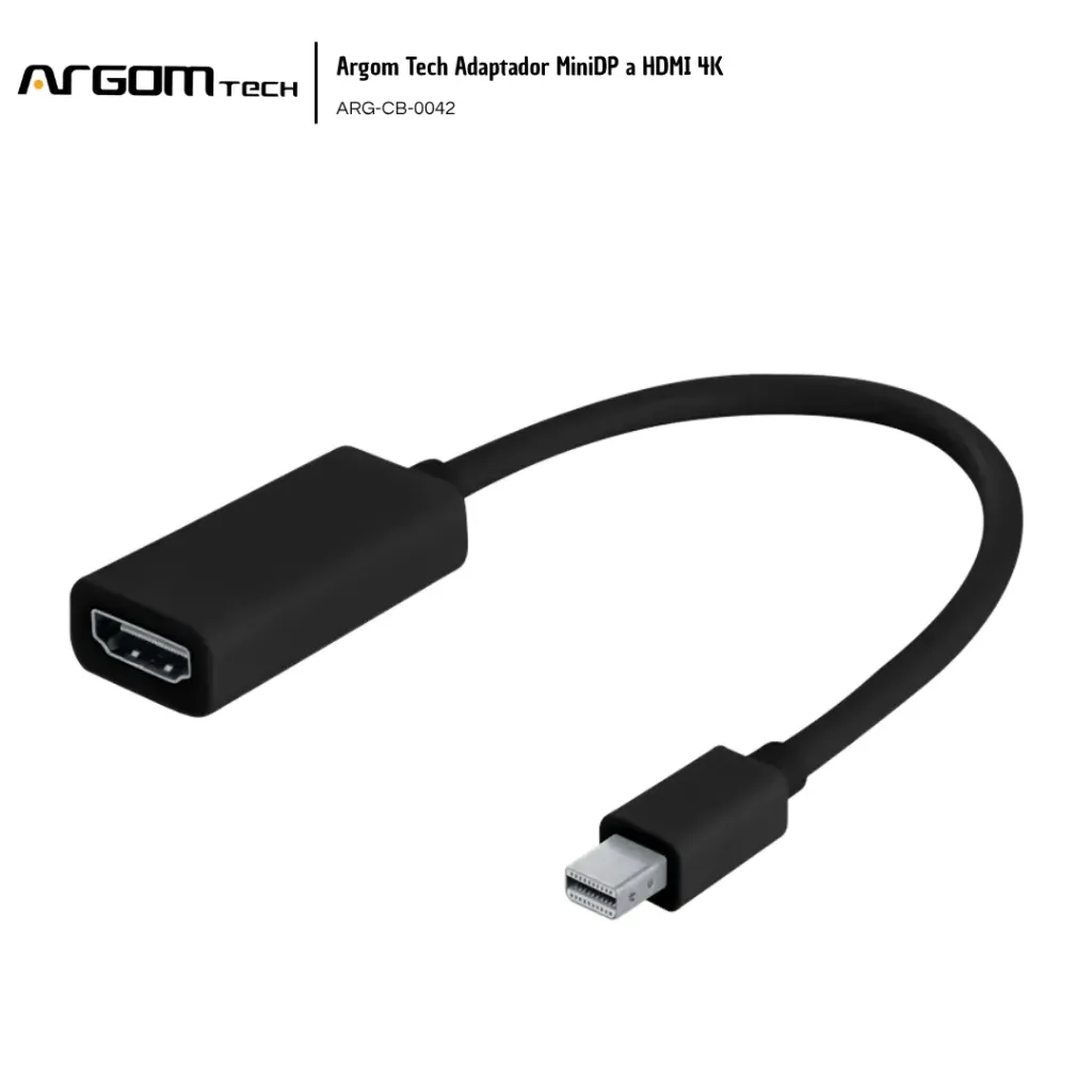 [ARG003] Argom Tech Adaptador MiniDP a HDMI 4K ARG-CB-0042