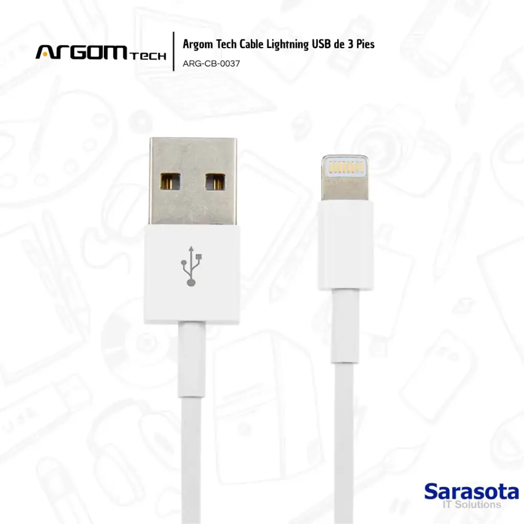 [ARG006] Argom Tech Cable Lightning USB ARG-CB-0037