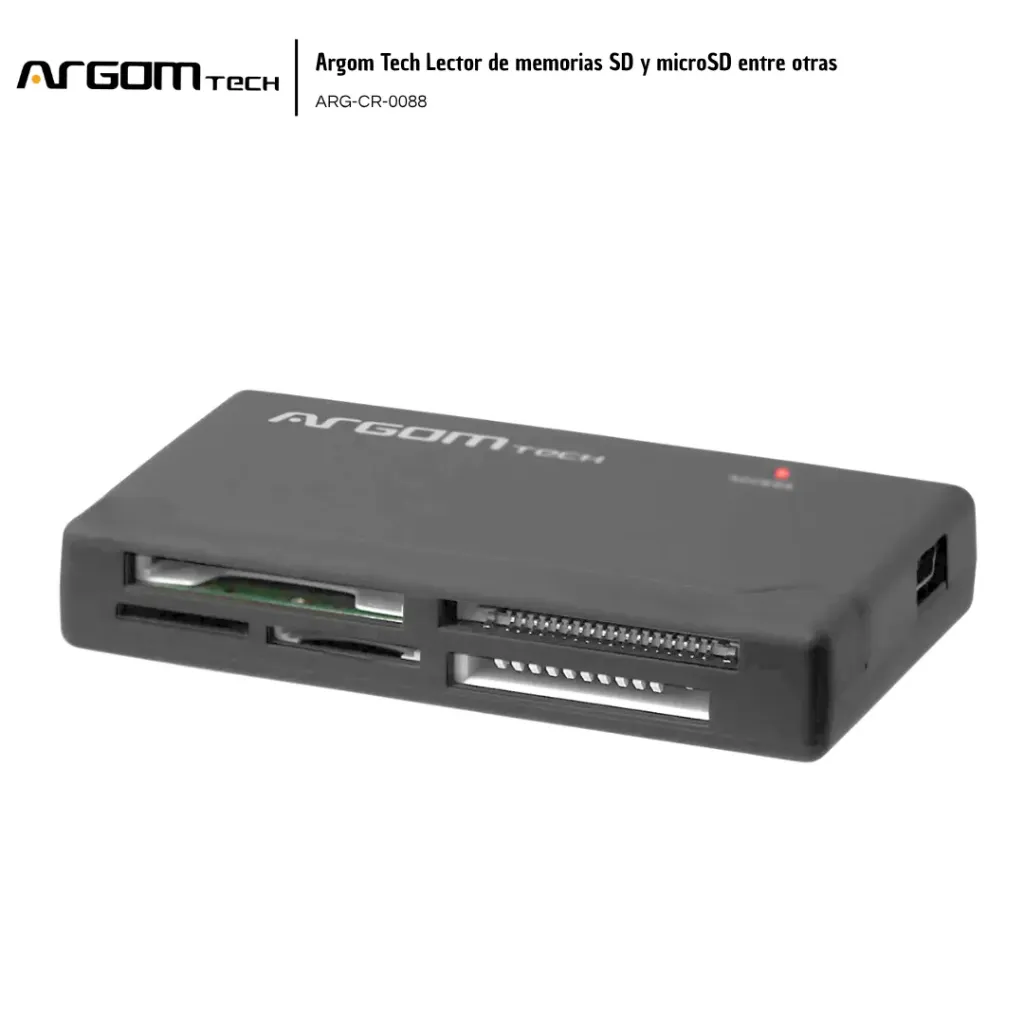 [ARG007] Argom Tech Lector de memorias SD y microSD ARG-CR-0088