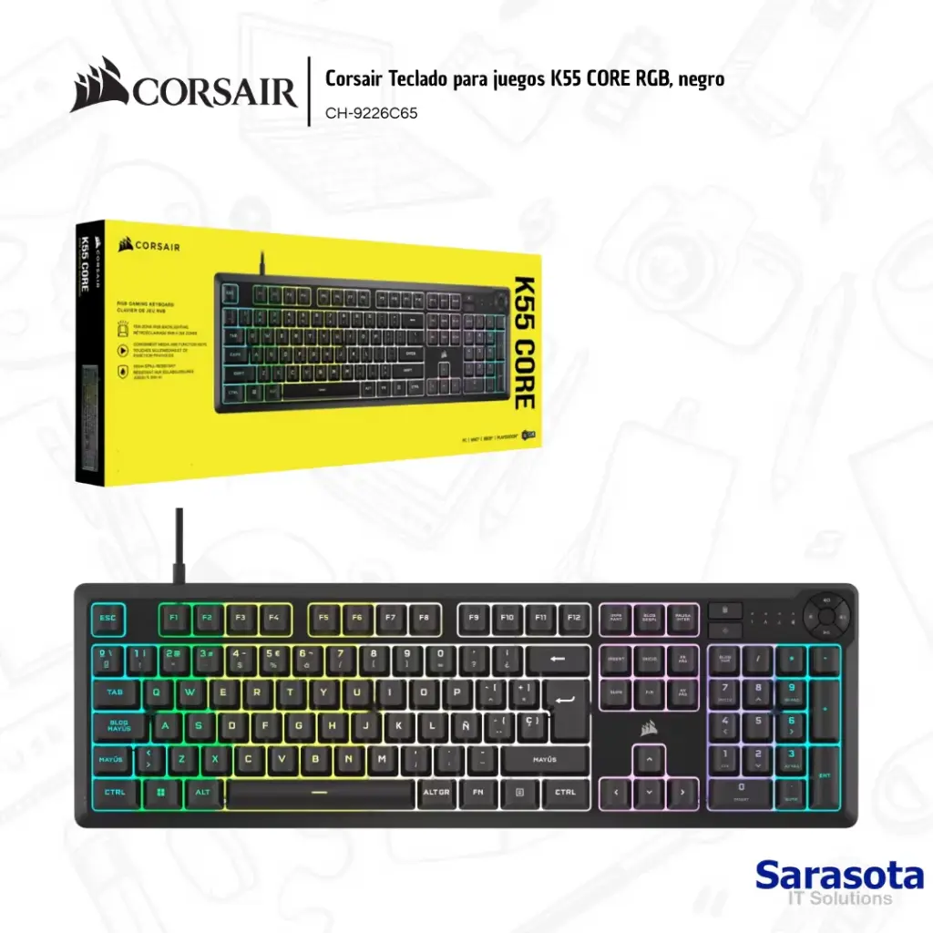 [COR006] Corsair Teclado K55 RGB ICUE