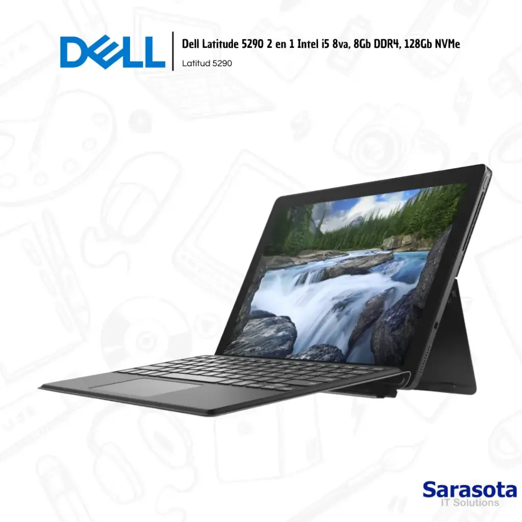 Dell Latitude 5290 2 en 1 Intel i5 8va, 8Gb DDR4, 128Gb NVMe
