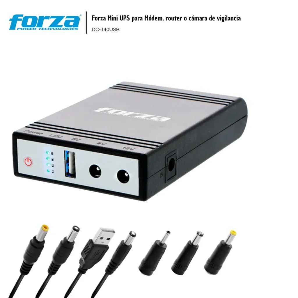 [FOR001] Forza UPS mini para Router DC-140USB