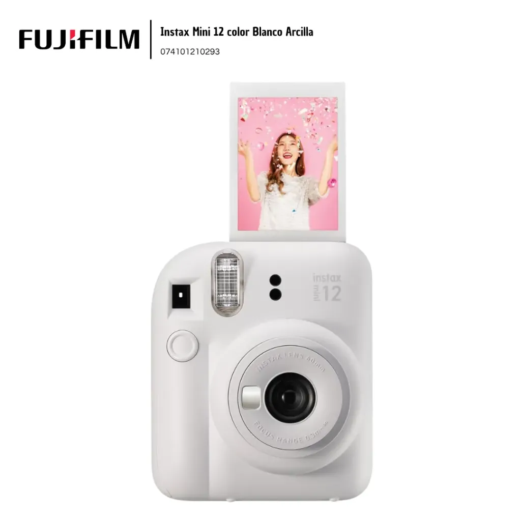 [FUJ001] Fujifilm Cámara Instax Mini 12 Blanco Arcilla