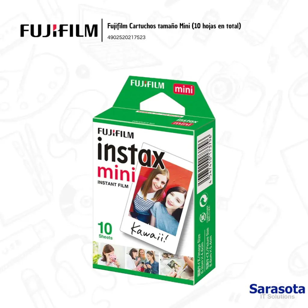 [FUJ002] Fujifilm Cartucho Instax Mini Film (10 Fotografìas)