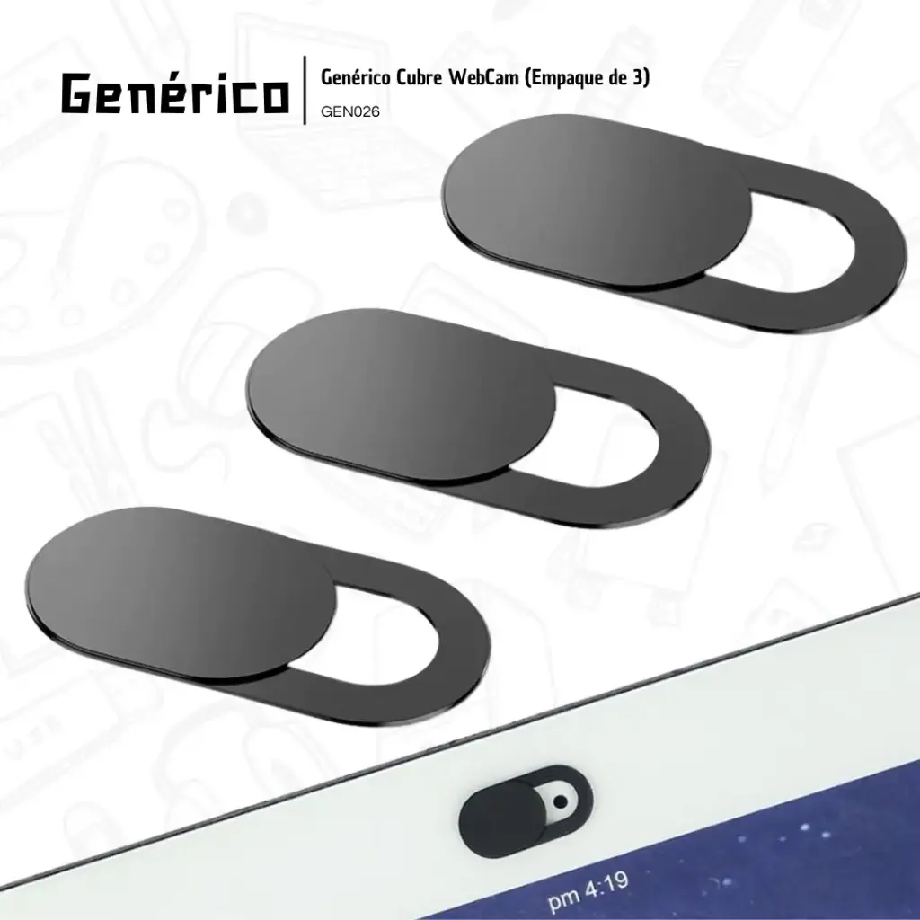 Genérico Cubre Webcam (empaque de 3)