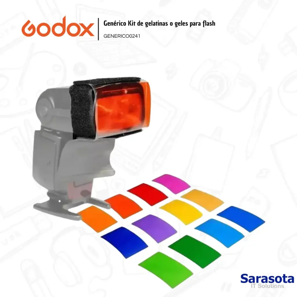 [GOD018] Godox Gelatinas para Flash