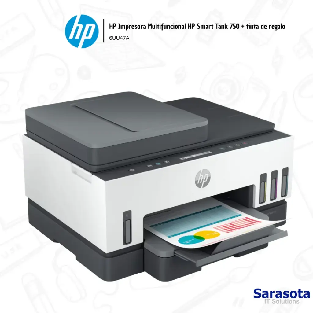 HP Impresora Todo-en-Uno HP Smart Tank 750 6UU47A