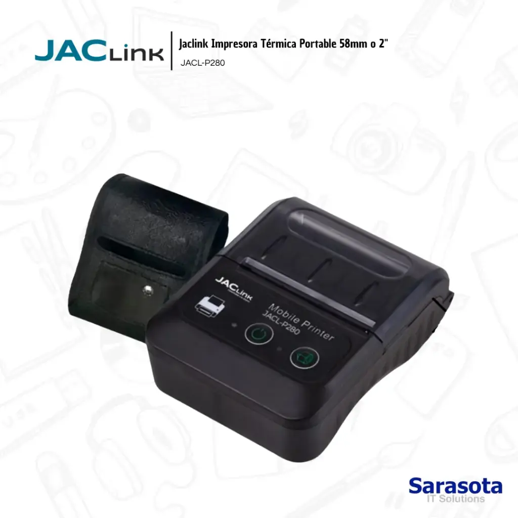 Jaclink Impresora Térmica Portátil 58mm o 2" JACL-P280