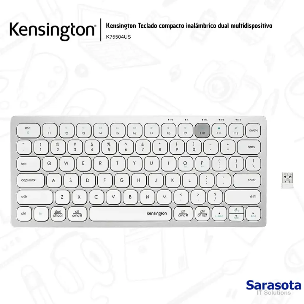 Outlet Kensington Teclado compacto inalámbrico dual multidispositivo