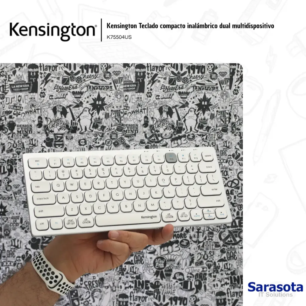 [OUT084] Outlet Kensington Teclado compacto inalámbrico dual multidispositivo