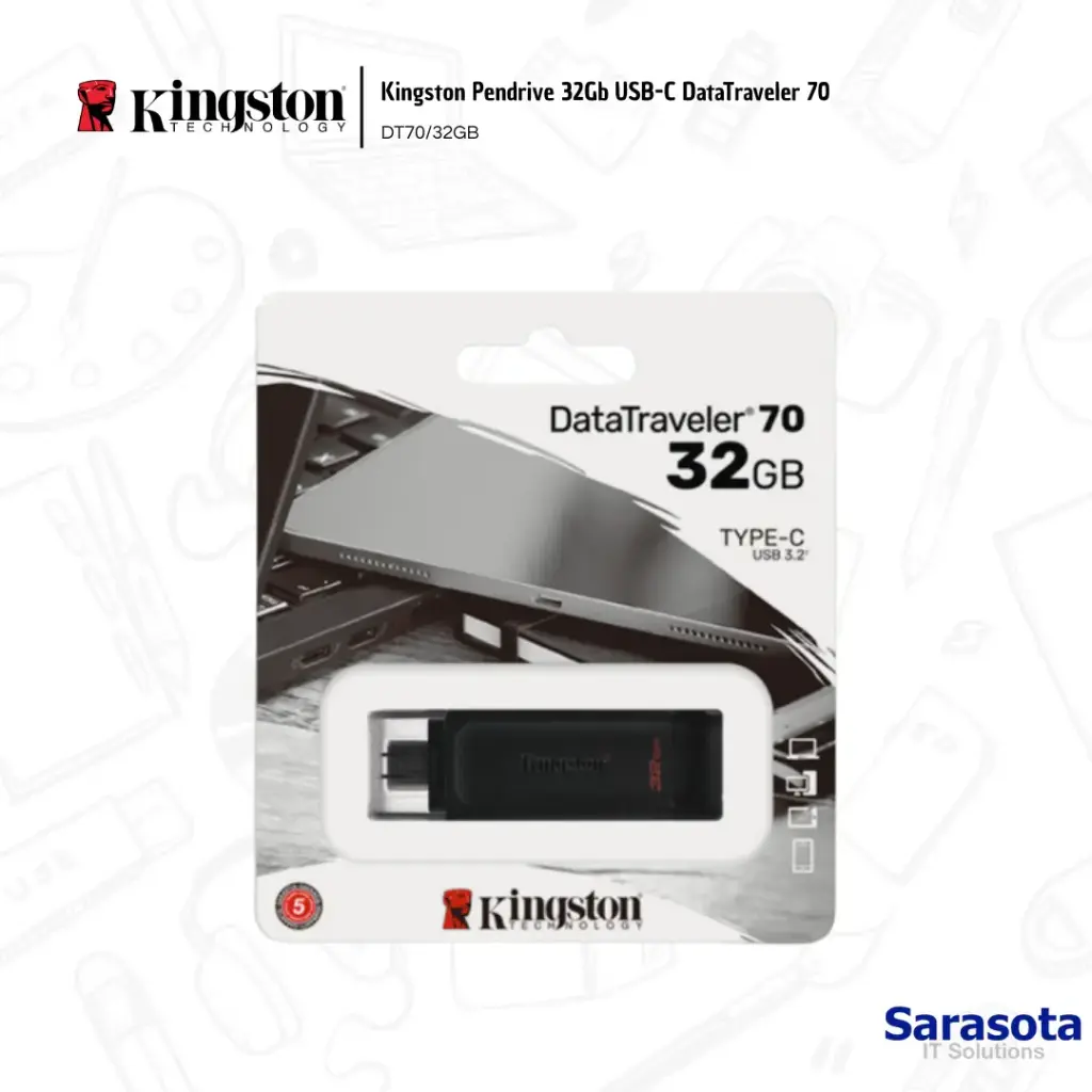 [KIN003] Kingston Pendrive 32Gb USB-C DataTraveler 70 (DT70/32GB)