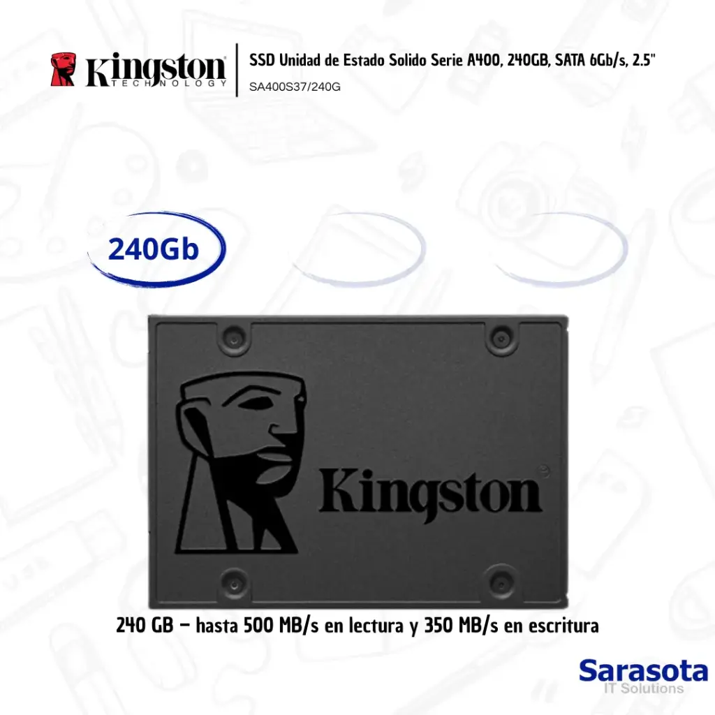 [KIN014] Kingston SSD SATA III A400 240Gb (SA400S37/240G)