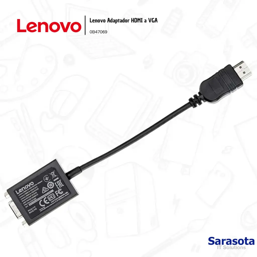 [LEN001] Lenovo Adaptador HDMI A VGA (0B47069)