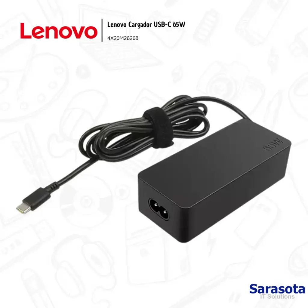[LEN002] Lenovo Cargador 65W USB-C (4X20M26268)