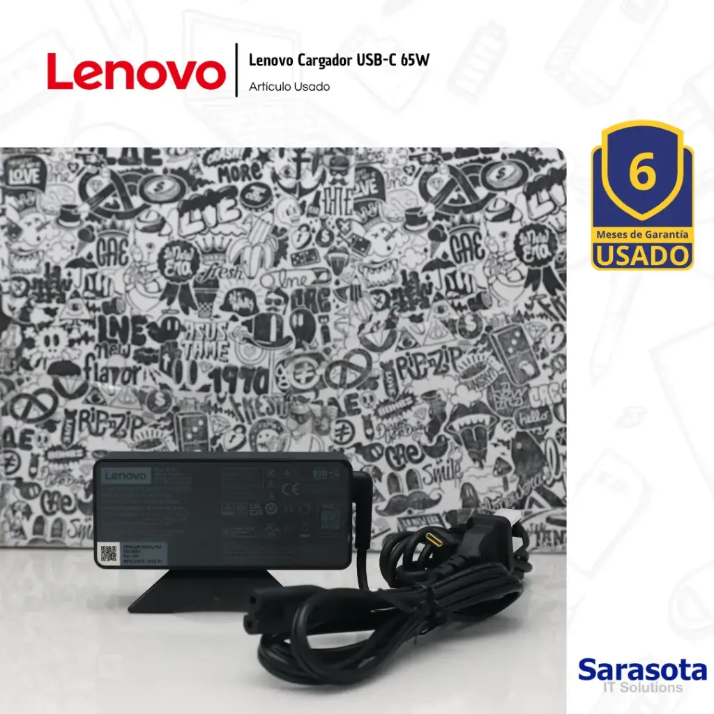 [OUT056] Outlet Lenovo Cargador 65W USB-C Usado