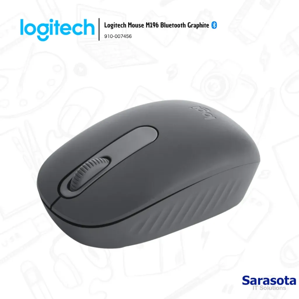 [LOG020] Logitech Mouse M196 Bluetooth Graphite (910-007456)