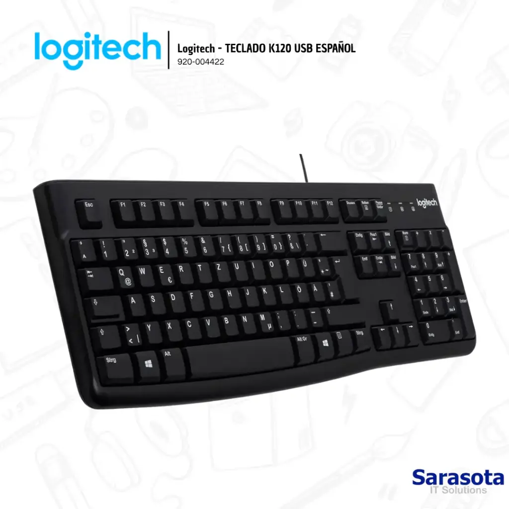 Logitech Teclado K120 Español Alámbrico (920-004422)