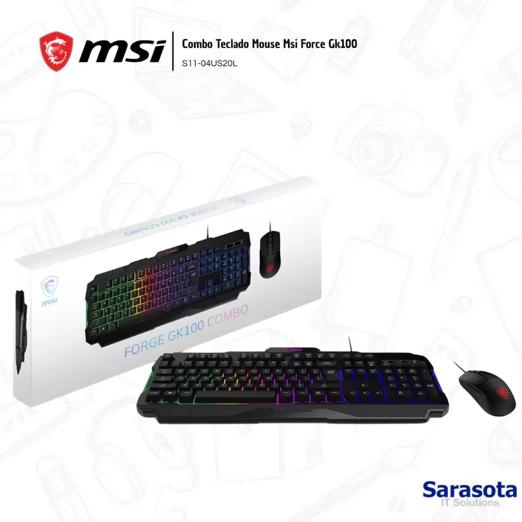 [MSI007] Msi Combo Teclado Mouse Force Gk100 S11-04US20L