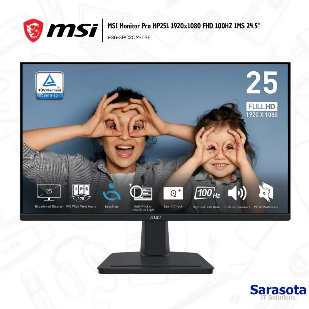 [MSI010] Msi Monitor Flat PRO MP251 25" 100hz
