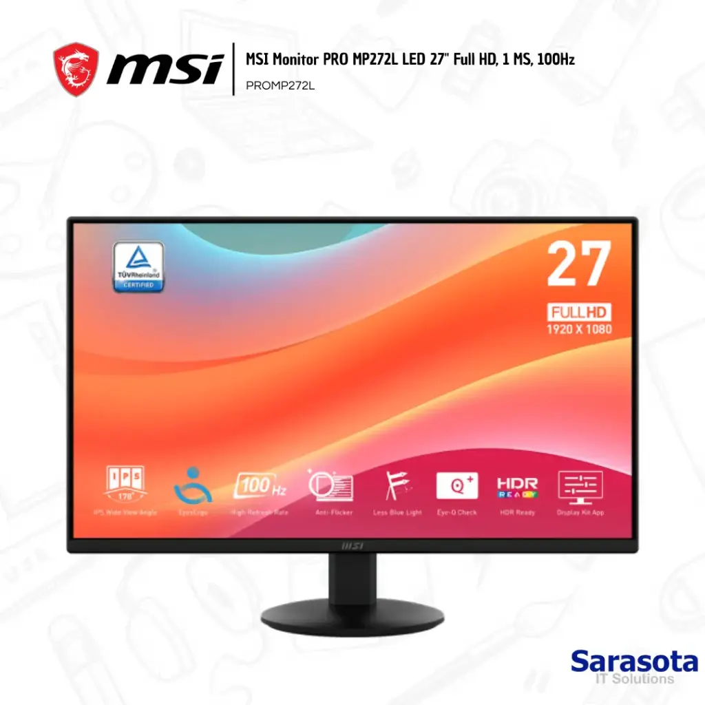 Msi Monitor Flat PRO MP272L 27" PROMP272L