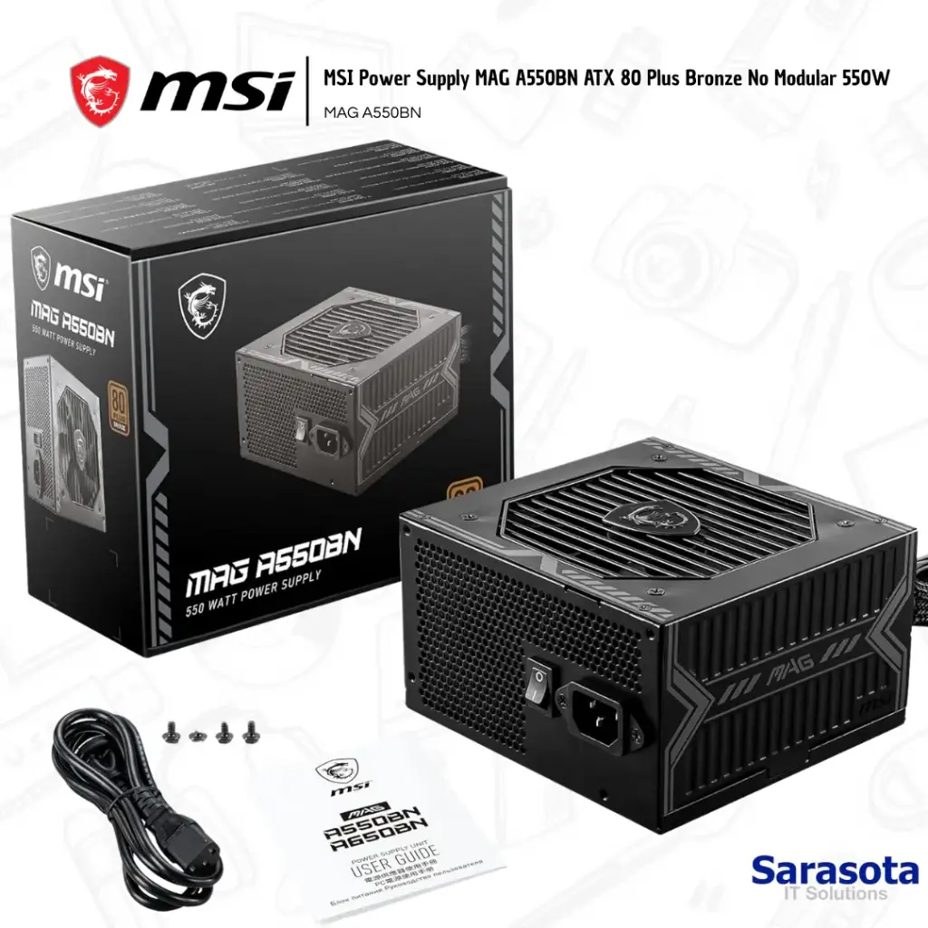 [MSI013] Msi Power Supply Mag A550BN 550W