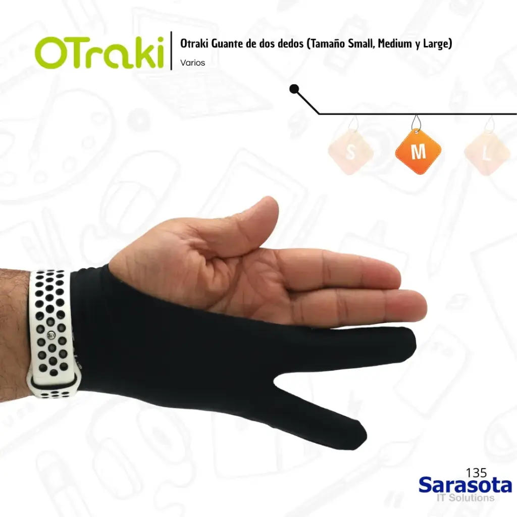 [OTR002] Otraki Guante dos dedos (M) 20.5 cm