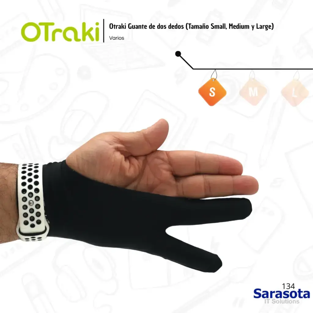 [OTR003] Otraki Guante dos dedos (S) 18.3 cm